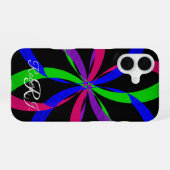 Multi Color Figure 8 Geometric iPhone 16 Case Hülle (Rückseite (Horizontal))