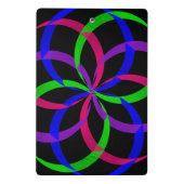 Multi Color Figure 8 Geometric Mini Clipboard Mini Klemmbrett (Rückseite)