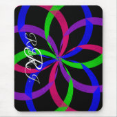 Multi Color Figure 8 Geometric Mouse Pad Mousepad (Vorne)