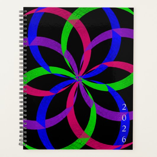 Multi Color Figure 8 Geometric Planner Planer (Vorderseite)