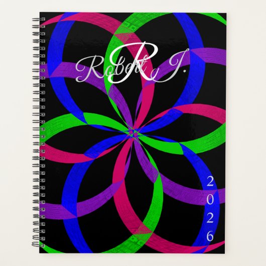 Multi Color Figure 8 Geometric Planner Planer (Vorderseite)