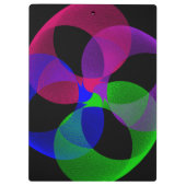 Multi Color Fusion Geometric Clipboard Klemmbrett (Rückseite)