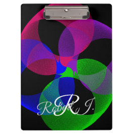 Multi Color Fusion Geometric Clipboard Klemmbrett