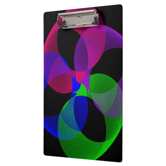 Multi Color Fusion Geometric Clipboard Klemmbrett (Links)