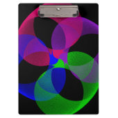 Multi Color Fusion Geometric Clipboard Klemmbrett (Vorderseite)