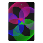 Multi Color Fusion Geometric Mini Clipboard Mini Klemmbrett (Rückseite)
