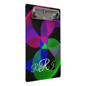 Multi Color Fusion Geometric Mini Clipboard Mini Klemmbrett (Schrägansicht)