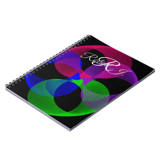 Multi Color Fusion Geometric Spiral Notebook Notizblock (Linke Seite)