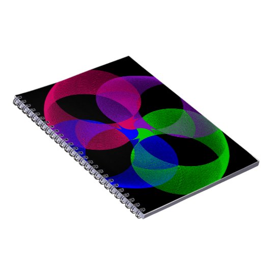 Multi Color Fusion Geometric Spiral Notebook Notizblock (Rechte Seite)