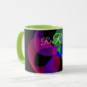 Multi Color Geometric Fusion Coffee Mug Tasse (Vorderseite Links)