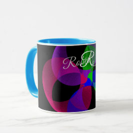 Multi Color Geometric Fusion Coffee Mug Tasse