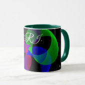 Multi Color Geometric Fusion Coffee Mug Tasse (VorderseiteRechts)