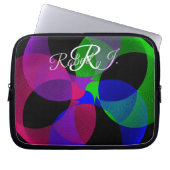 Multi Color Geometric Fusion Electronics Bag Laptopschutzhülle (Vorderseite)