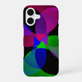 Multi Color Geometric Fusion iPhone 16 Case Hülle