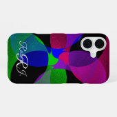 Multi Color Geometric Fusion iPhone 16 Case Hülle (Rückseite (Horizontal))