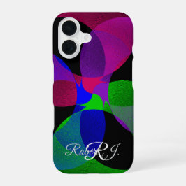 Multi Color Geometric Fusion iPhone 16 Case Hülle