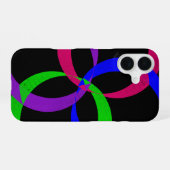 Multi Color Geometric Interchange iPhone 16 Case Hülle (Rückseite (Horizontal))