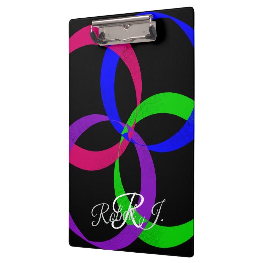 Multi Color Interchange Geometric Clipboard Klemmbrett (Links)