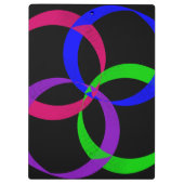 Multi Color Interchange Geometric Clipboard Klemmbrett (Rückseite)