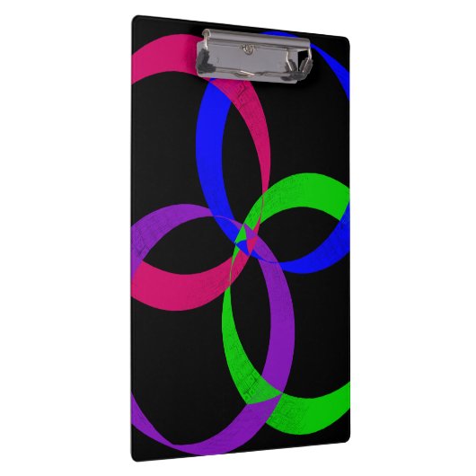 Multi Color Interchange Geometric Clipboard Klemmbrett (Rechts)