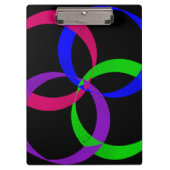 Multi Color Interchange Geometric Clipboard Klemmbrett (Vorderseite)