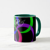 Multi Color Interchange Geometric Coffee Mug Tasse (VorderseiteRechts)