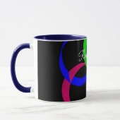 Multi Color Interchange Geometric Coffee Mug Tasse (Links)