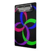 Multi Color Interchange Geometric Mini Clipboard Klemmbrett (Gewinkelt2)