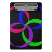 Multi Color Interchange Geometric Mini Clipboard Klemmbrett (Vorderseite)