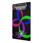 Multi Color Interchange Geometric Mini Clipboard Klemmbrett (Gewinkelt2)