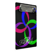 Multi Color Interchange Geometric Mini Clipboard Klemmbrett (Schrägansicht)