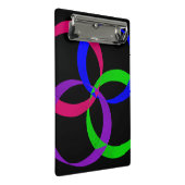 Multi Color Interchange Geometric Mini Clipboard Mini Klemmbrett (Schrägansicht)