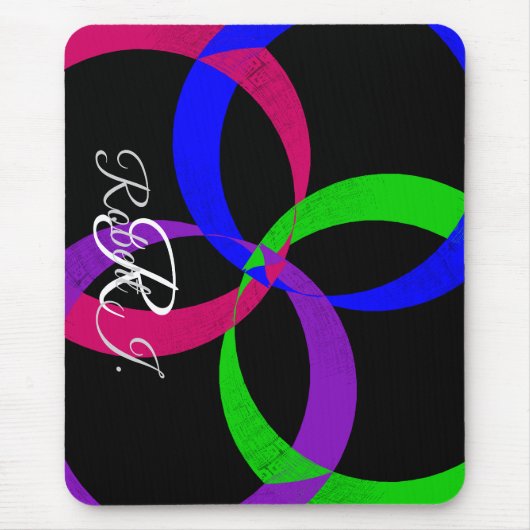 Multi Color Interchange Geometric Mouse Pad Mousepad (Vorne)