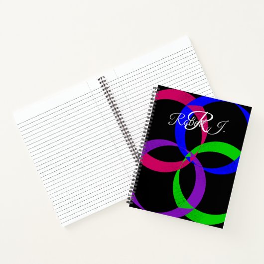 Multi Color Interchange Geometric Spiral Notebook Notizblock (Innenseite)
