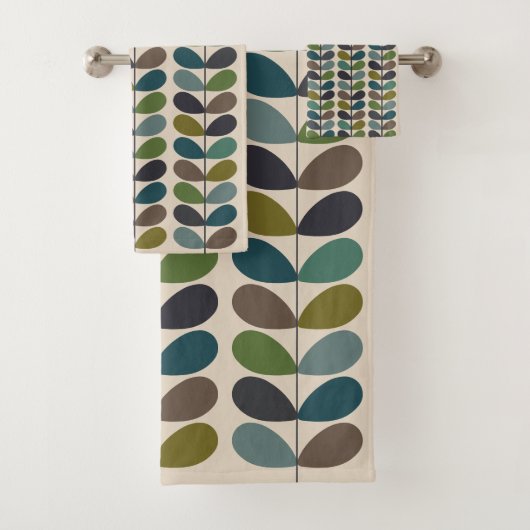 Multi-Color Moderner Multi-Stamm-Kingfischer Badhandtuch Set (Insitu)