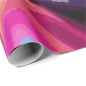 Multi-Color Paint Swirl Pattern – Fun Vibrant Gift Geschenkpapier (Rolleneckpunkt)