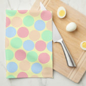 Multi-Color Pastel Dots Pattern Geschirrtuch (Viertel Falte)