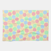 Multi-Color Pastel Dots Pattern Geschirrtuch (Horizontal)