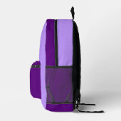 Multi-Color Purple Backpack Bedruckter Rucksack (Rechts)