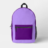 Multi-Color Purple Backpack Bedruckter Rucksack (Vorderseite)