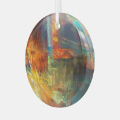 Multi-Color-Round Ornament Aus Glas (Vorderseite links)