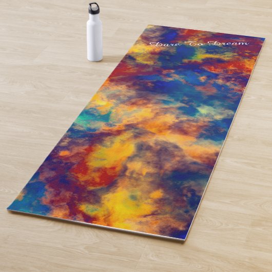 Multi-Color-Splash-Dare zu träumen, anpassbar Yogamatte (Beispiel)