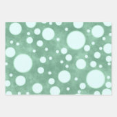 Multi-Color White Polka Dots Pattern Decoupage Geschenkpapier Set (Vorderseite 3)