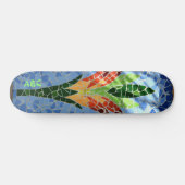 Multi-Colore-Mosaik-Blume Skateboard (Horizontal)
