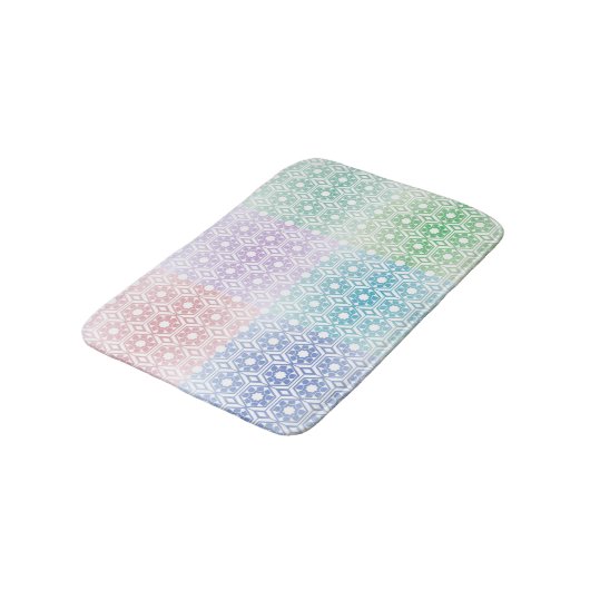 Multi-Colored Bath Mat Badematte (Schrägansicht)