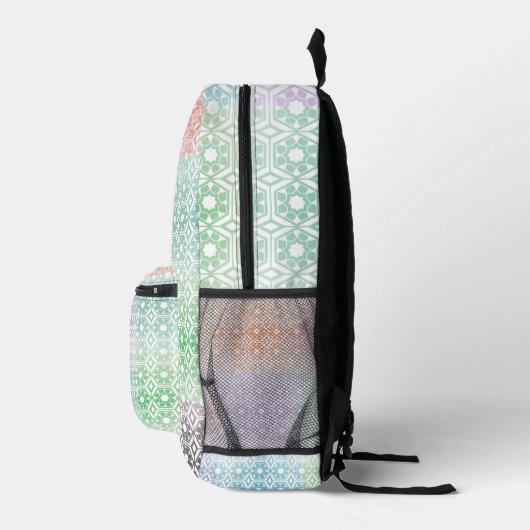 Multi-Colored Bedruckter Rucksack (Rechts)