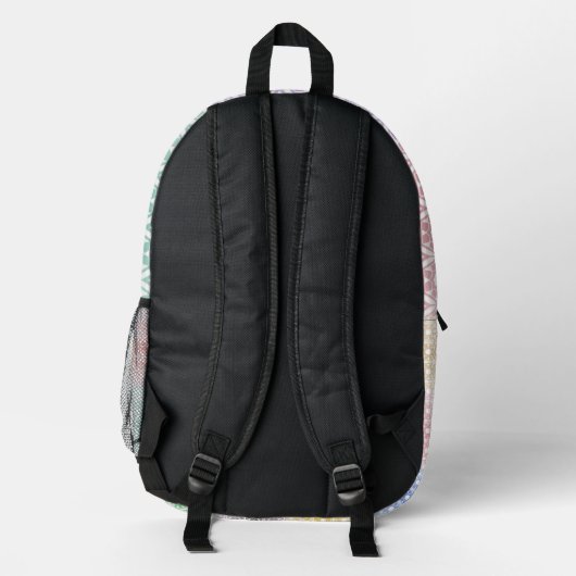 Multi-Colored Bedruckter Rucksack (Rückseite)