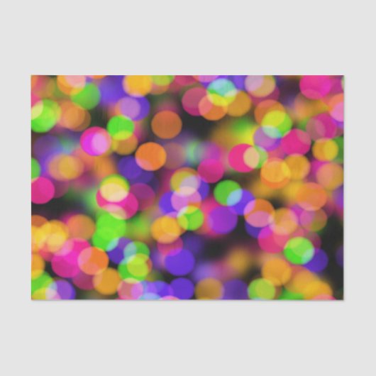 Multi-Colored Bokeh Seidenpapier (Vorderseite)