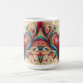 Multi Colored Heart Kaffeetasse (Mittel)