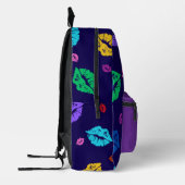 Multi-colored Lip Print Backpack Bedruckter Rucksack (Links)